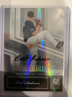Donruss Elite 2007 edición extra Brett Anderson Prospect autógrafo automático/549 Foto 1 de 2