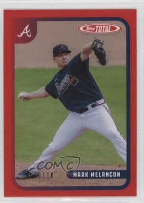 2020 Topps Total Red /10 Mark Melancon #16A - Image 1 of 2