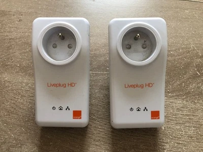 Lot de 2 liveplug hd+ officiel orange pour CPL - Photo 1/4