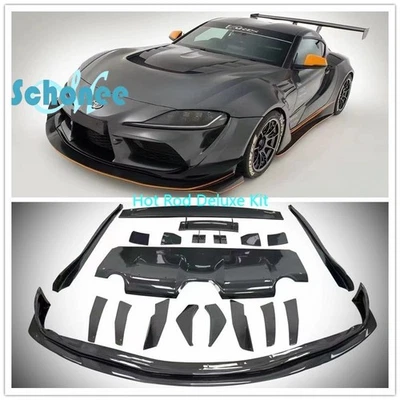 Falda lateral difusora de fibra de carbono para Toyota Supra MK5 A90 A91 Foto 1 de 4