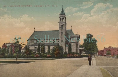 Jersey City NJ - ST ALOYSIUS CHURCH WEST SIDE AVENUE - Postcard - Image 1 of 2