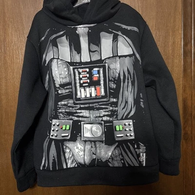 Star Wars Darth Vader Disney Black Hoodie Boys sz 7-8 - Image 1 of 4