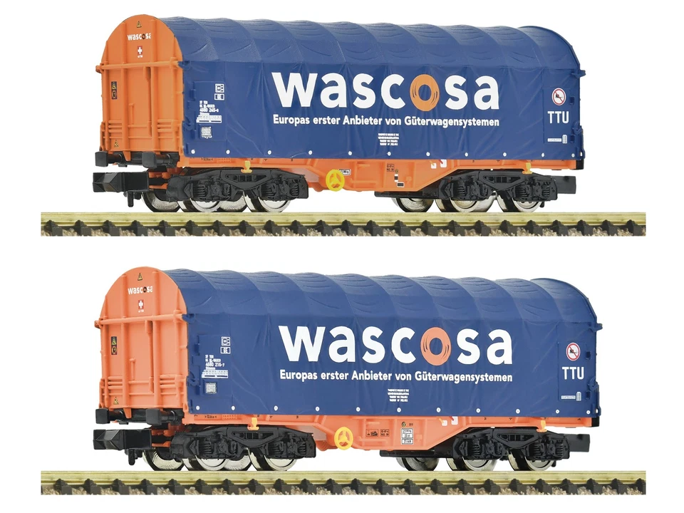 Fleischmann 6660105 2tlg. Set Schiebeplanenwagen WASCOSA Neu & OVP N