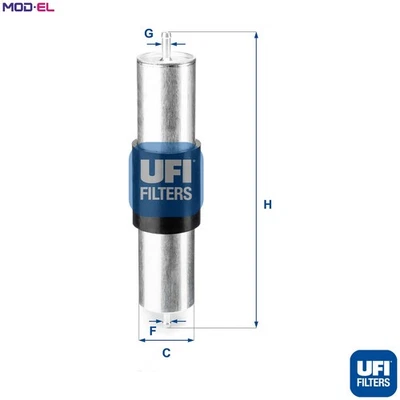 FUEL FILTER 31.569.00 FOR ALPINA BMW 7/E38 Z3/Roadster/E36 M60 B30 3.2L 6cyl B3 - Image 1 of 4