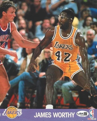 Autographed James Worthy  photo JSA certified  HOF - Image 1 of 2