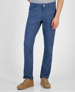 Michael Kors Herren Slim Fit Freizeit Parker Hose 32 / 32 Blau Einfarbig Stretch - Bild 1 von 1