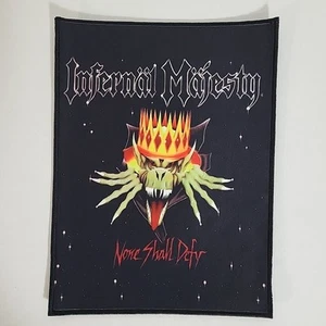 INFERNAL MAJESTY None Shall Defy BACK PATCH BIG Printed Band Logo - Picture 1 of 6