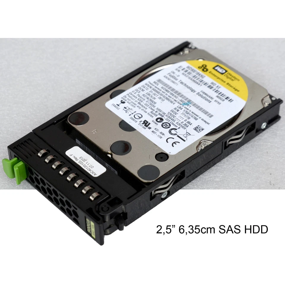 2,5" 6,35cm SAS HDD A3C40158071 WD9001BKHG FÜR FUJITSU ETERNUS PRIMERGY M1196 - Bild 1 von 4