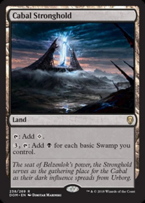 Cabal Stronghold -Foil Light Play MTG Dominaria - Image 1 of 1