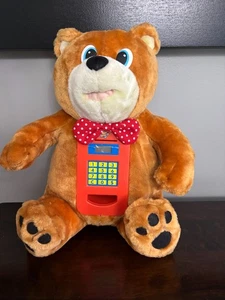2003 VTG GENERAL CREATIONS BOBBY BANKER BEAR TALKING ATM PLUSH COIN COUNTER BANK - Picture 1 of 4