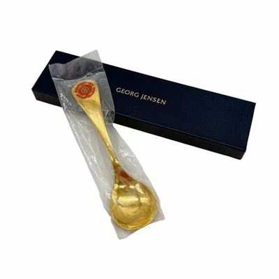 Cuchara esmaltada en plata de ley Georg Jensen Dinamarca 1994 Foto 1 de 4