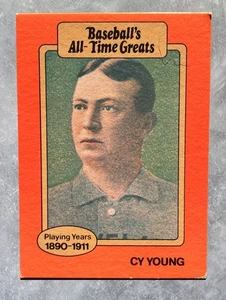 1987 Hygrade All-Time Greats CY YOUNG - Orange Border HOF - EX - Brocca - Foto 1 di 2