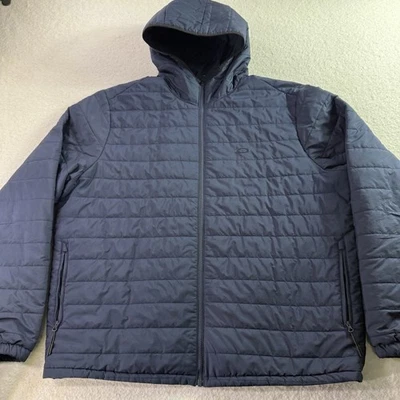 Chaqueta Oakley Para Hombre Azul Ligera Puffer Cremallera Completa Aislada 2XL Foto 1 de 4