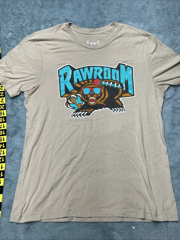 Camisa Rawroom Grizzlies Para Hombres XL Beige NBA Baloncesto Manga Corta POD Cast Foto 1 de 4