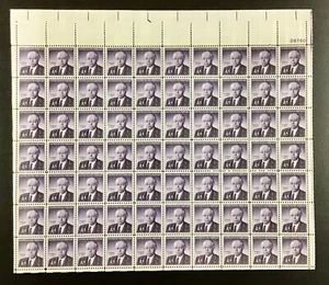 1161 Robert A Taft---Senator  MNH 4 c Sheet of 70 FV $2.80  1960 - Picture 1 of 5
