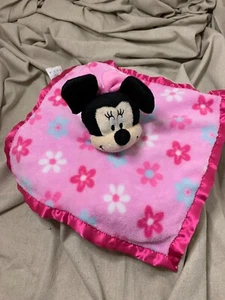 Pink baby lovey mini by disney baby satin edge - Picture 1 of 3
