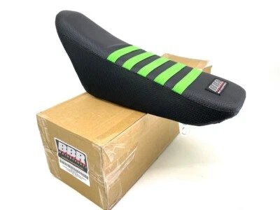 Conjunto de asiento alto BBR negro con costillas verdes Kawasaki KLX110 KLX 110 2002-2025 NUEVO Foto 1 de 3