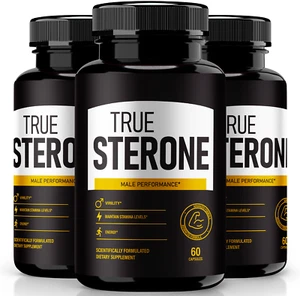 (3 Pack) True Sterone Male Health Pills to Boost T-Levels and Performance - Picture 1 of 8