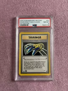 Pokemon Card: 1st Edition Neo Destiny Uncommon: Counterattack Claws 97/105 Psa 8 - Picture 1 of 2