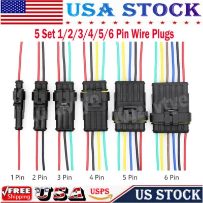 25 Sets Waterproof Car Connector Automotive Electrical Wire Connector Plug Kit - Image 1 of 4