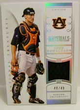 JOSH DONALDSON /49 MATERIALS PANINI NATIONAL TREASURES BASEBALL 2015