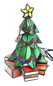 Vetro colorato stile Tiffany illumina albero di Natale stella decorazione regalo - Foto 1 di 3