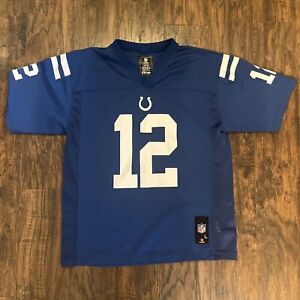 NFL Team Apparel Youth Boys Indianapolis Colts #12 Andrew Luck Jersey - L 14/16