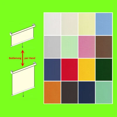 Schnapprollos Springrollos Sichtschutz Sonnenschutz anschrauben oder ohne Bohren - Bild 1 von 4