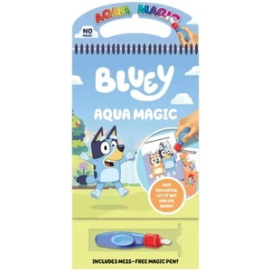 Bluey Aqua Magic Painting Book & Water Pen Colouring Activity Pad Set No Mess - Imagen 1 de 1