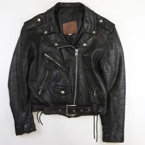 Chaqueta de moto clásica de cuero vintage Walter Dyer para mujer talla 10 - Imagen 1 de 7