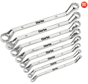 CLARKE OFFSET SPANNER SET 8PC COMBINATION POLISHED WRENCH 6-22MM CHT807 - Picture 1 of 6