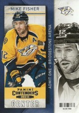 Mike Fisher #57 - 2013-14 Contenders - Base