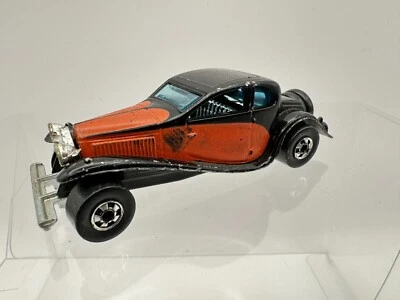 Bugatti 1980 Hot Wheels 37 negro rojo Blackwall hecho en Hong Kong usado Foto 1 de 4