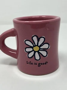 Life is Good Mauve Mug Do What You Like, Like What You Do Daisy Flower Cup - Picture 1 of 8