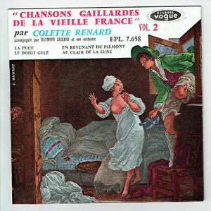Colette RENARD Vinyle 45T EP CHANSON GAILLARDES Vol.2 LA PUCE - VOGUE 7658 - Picture 1 of 3