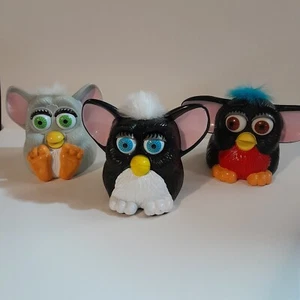 1998 Furby McDonalds Happy Meal Toy Lot of 3--90s Restaurant Merch - Picture 1 of 6