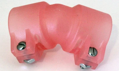 (2) Pro-Team Products Pro-Feed 1" Feed Elbows with insert - Pink