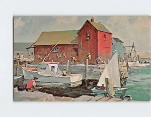 Postcard Motif Number One By Frank Beatty Rockport Massachusetts - Picture 1 of 2