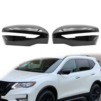 For 2017-2020 Nissan Pathfinder Side Wing Mirror Cover Cap Gloss Black Foto 1 de 4