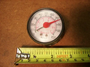 Manómetro Steampunk vintage 0-100 psi cuerpo de plástico - Imagen 1 de 3