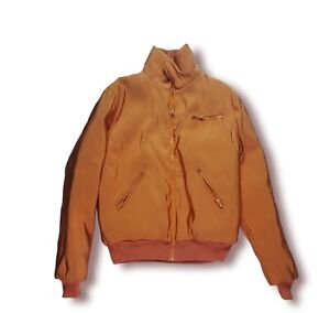 MARLON GOBEL Orange Men's  Bomber Jacket  Featured On Runway size L
