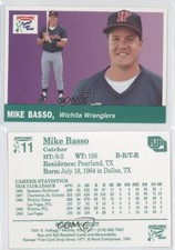 1991 Rock's Dugout Wichita Wranglers Mike Basso #11