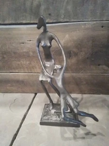 12 inch bronze mother swinging daughter decorative  - Picture 1 of 4