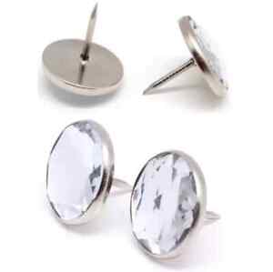 Crystal Dimond Buttons Nail Studs for Sleigh Bed, Sofa, Headboard Replacement