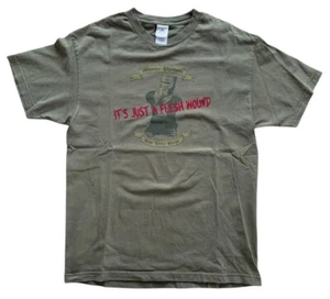 Vintage Monty Python Just A Flesh Wound T-Shirt Green Size Large - Picture 1 of 5