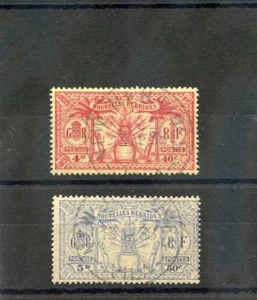 NEUE HEBRIDEN, FR SC 49-50 (SG F47-8) F-VF GEBRAUCHT 1925 40c, 50c WERTE 36 $ - Bild 1 von 1