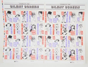 Stummbildschirm Sterne Briefmarken, 29 Cent US Scott 2819-2828 - 40er Bogen von 1993 - Bild 1 von 1