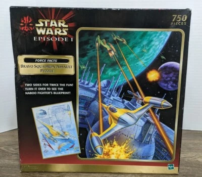 Star Wars Episode I Two Sided Puzzle 750 Piece Bravo Squadron Assault 1999 NEW - Image 1 of 4