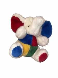 Chosun Plush Elephant Musical VTG Multi-Color RARE Rainbow Plays Go To Sleep - Picture 1 of 6
