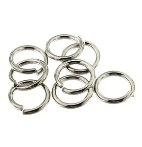 Stainless Steel Jump Rings 14mm - Open 13 Gauge - 50 Rings - J172 - Picture 1 of 3